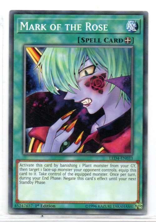 Yu-Gi-Oh! - Mark of the Rose - 1st Ed/Common - Legendary Duelists: Sisters of the Rose (LED4-EN033)