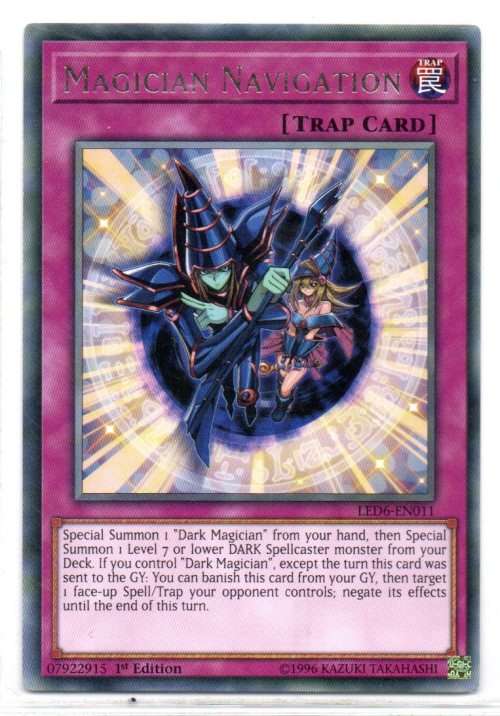 Yu-Gi-Oh! - Magician Navigation - 1st Ed/Rare - Legendary Duelists: Magical Hero (LED6-EN011)