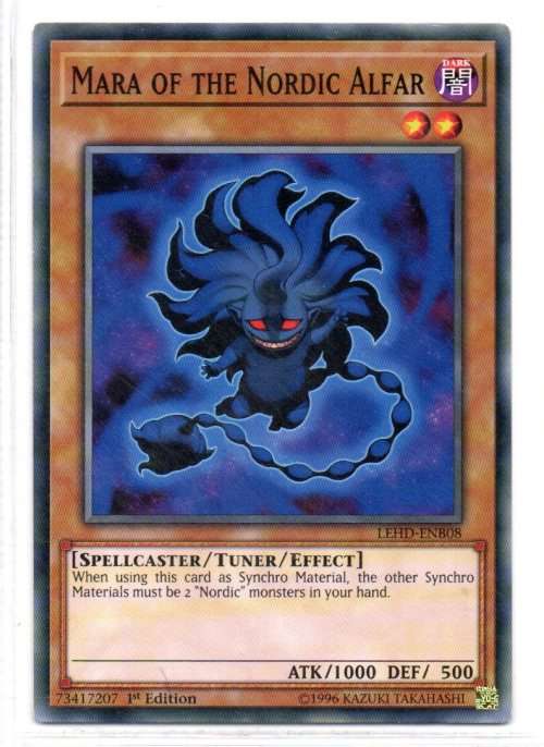 Yu-Gi-Oh! - Mara of the Nordic Alfar - 1st Ed/Common - Legendary Hero Decks (LEHD-ENB08)