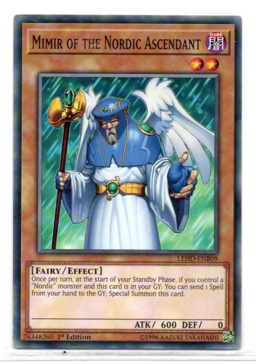 Yu-Gi-Oh! - Mimir of the Nordic Ascendant - 1st Ed/Common - Legendary Hero Decks (LEHD-ENB09)