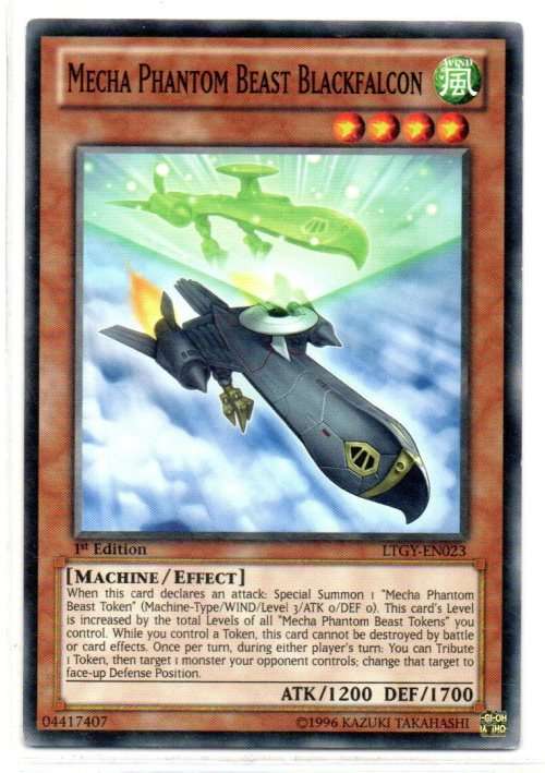 Yu-Gi-Oh! - Mecha Phantom Beast Blackfalcon - 1st Ed/Common - Lord of the Tachyon Galaxy (LTGY-EN023