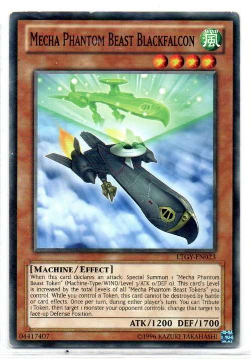 Yu-Gi-Oh! - Mecha Phantom Beast Blackfalcon - Common - Lord of the Tachyon Galaxy (LTGY-EN023