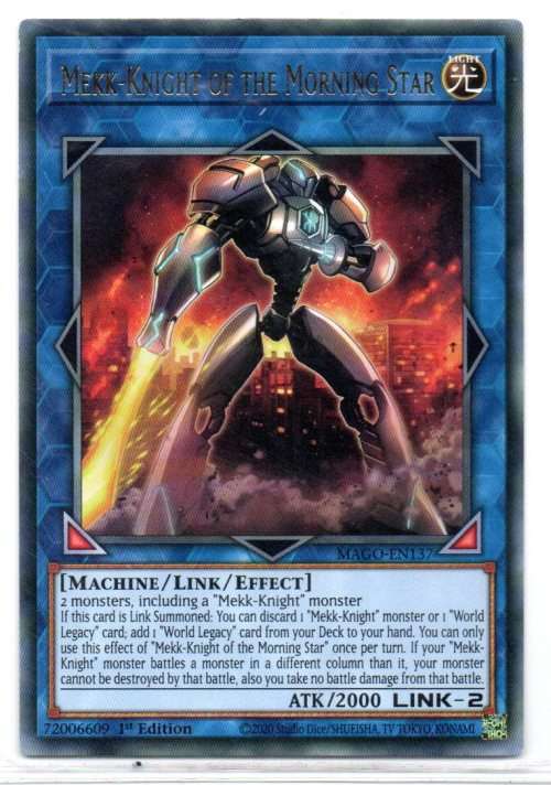 Yu-Gi-Oh! - Mekk-Knight of the Morning Star - 1st Ed/Rare - Maximum Gold (MAGO-EN137)