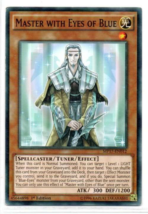 Yu-Gi-Oh! - Master with Eyes of Blue - 1st Ed/Common - 2017 Mega-Tin Mega Pack (MP17-EN012)