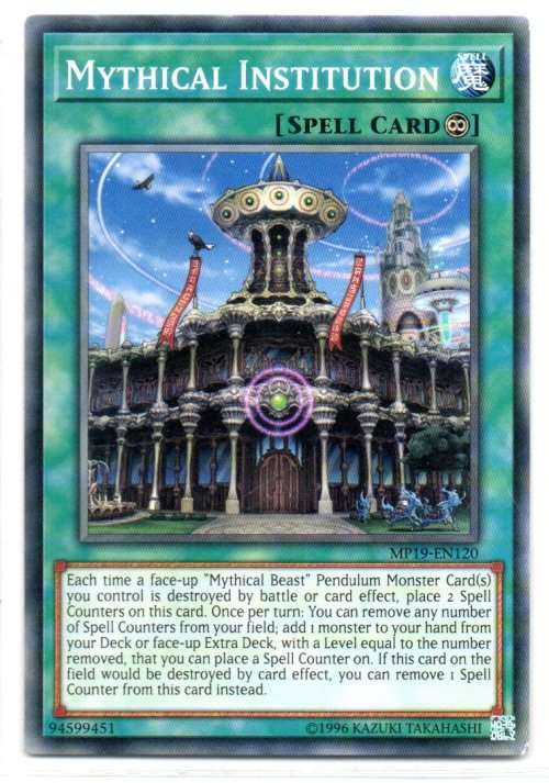 Yu-Gi-Oh! - Mythical Institution - Common - 2019 Gold Sarcophagus Tin Mega Pack (MP19-EN120)