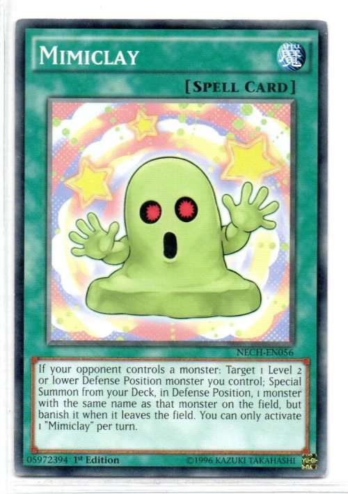 Yu-Gi-Oh! - Mimiclay - 1st Ed/Common - The New Challengers (NECH-EN056)