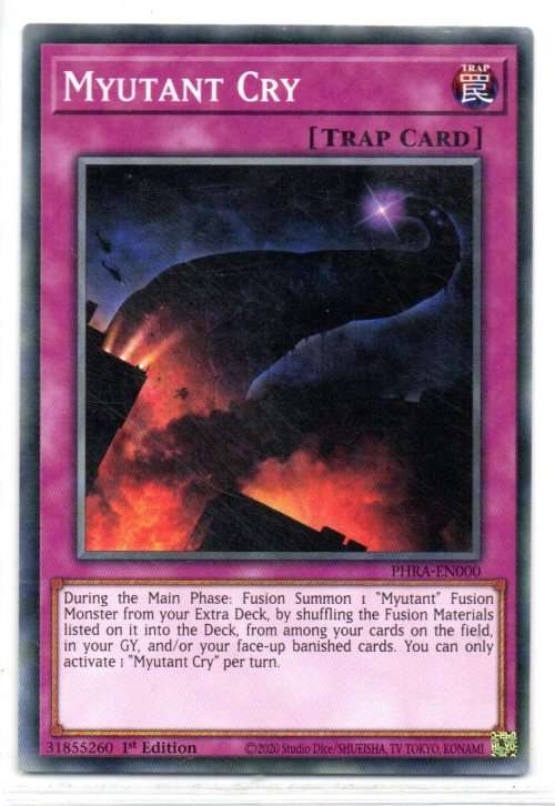 Yu-Gi-Oh! - Myutant Cry - 1st Ed/Common - Phantom Rage (PHRA-EN000)