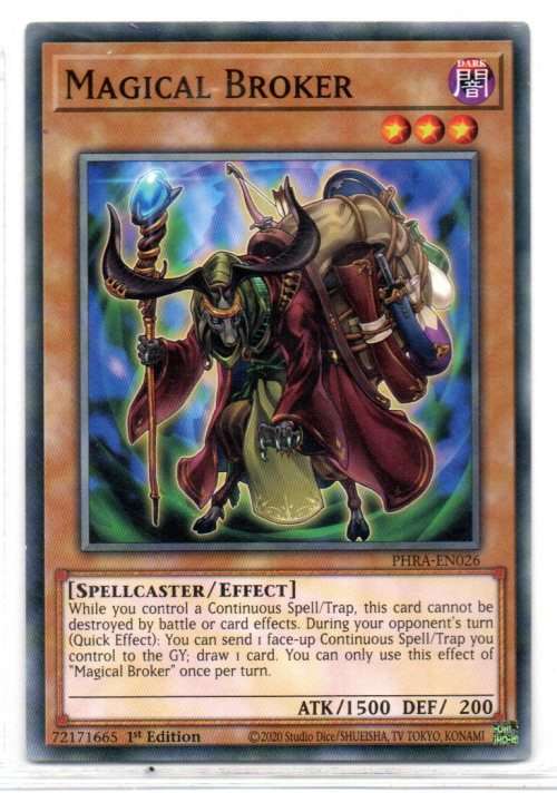 Yu-Gi-Oh! - Magical Broker - 1st Ed/Common - Phantom Rage (PHRA-EN026)