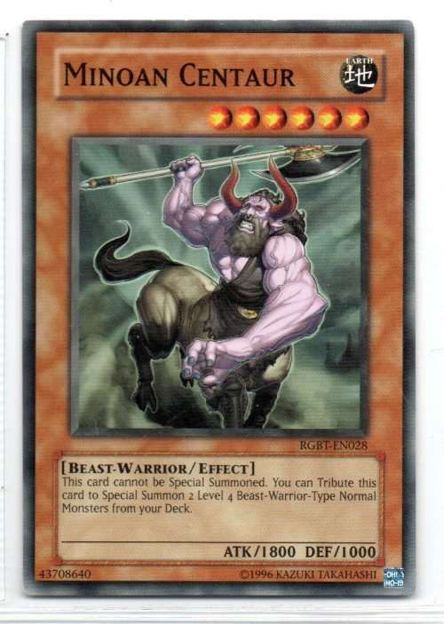 Yu-Gi-Oh! - Minoan Centaur - Common - Raging Battle (RGBT-EN028)