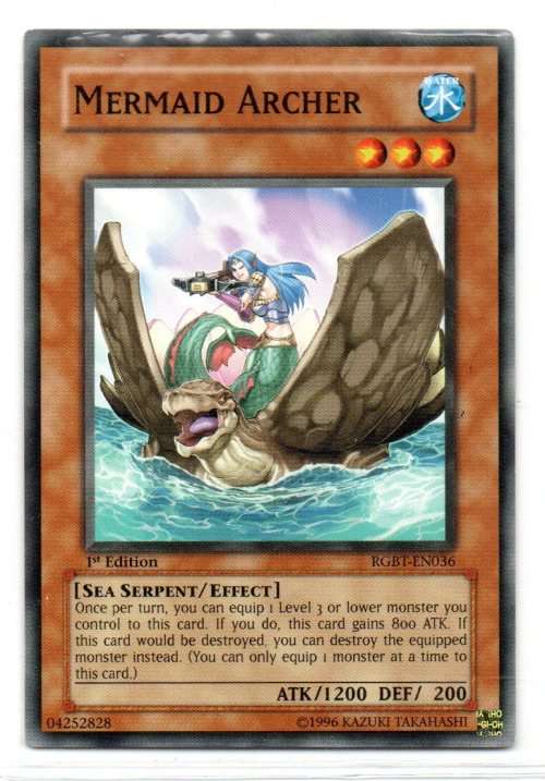 Yu-Gi-Oh! - Mermaid Archer - 1st Ed/Common - Raging Battle (RGBT-EN036)