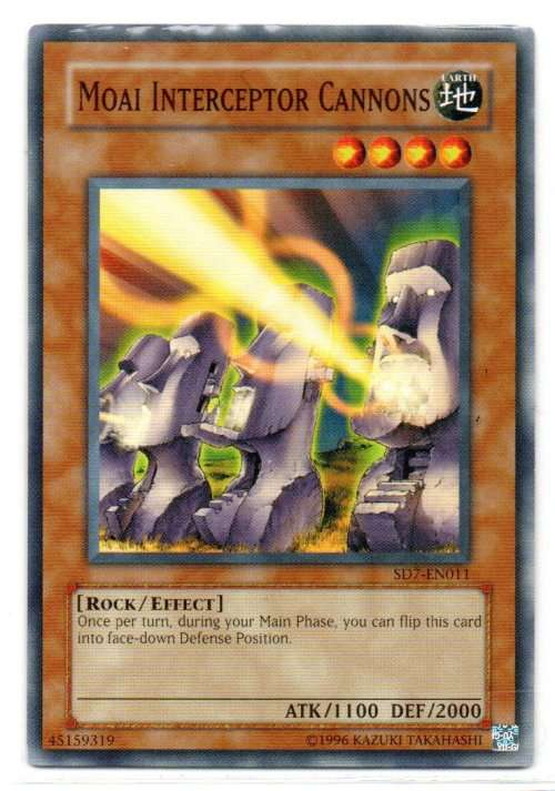 Yu-Gi-Oh! - Moai Interceptor Cannons - Common - Structure Deck: Invincible Fortress (SD7-EN01