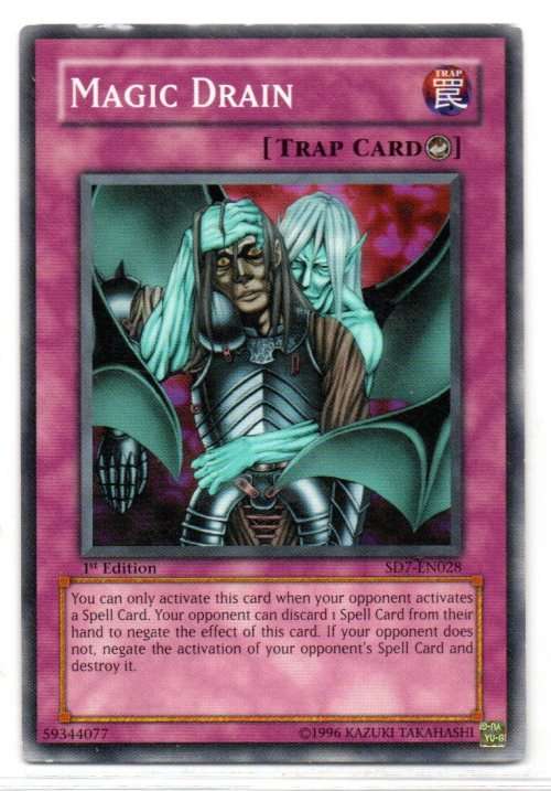 Yu-Gi-Oh! - Magic Drain - 1st Ed/Common - Structure Deck: Invincible Fortress (SD7-EN028)