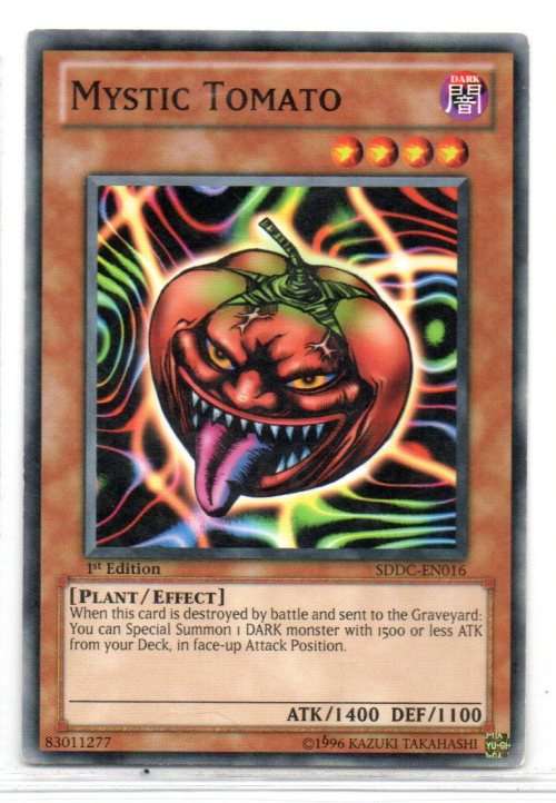 Yu-Gi-Oh! - Mystic Tomato - 1st Ed/Common - Dragons Collide Structure Deck (SDDC-EN016)