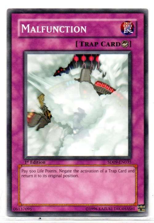 Yu-Gi-Oh! - Malfunction - 1st Ed/Common - Structure Deck: Dinosaur`s Rage (SD09-EN035)