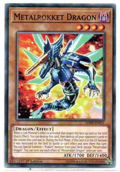 Yu-Gi-Oh! - Metalrokket Dragon - 1st Ed/Common - Structure Deck: Rokket Revolt (SDRR-EN011)