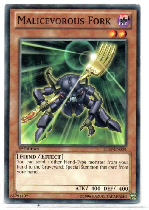 Yu-Gi-Oh! - Malicevorous Fork - 1st Ed/Common - Shadow Specters (SHSP-EN004)