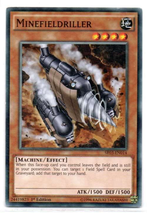 Yu-Gi-Oh! - Minefieldriller - 1st Ed/Common - Machine Reactor Structure Deck (SR03-EN014)