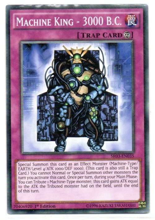 Yu-Gi-Oh! - Machine King - 3000 B.C. - 1st Ed/Common - Machine Reactor Structure Deck (SR03-EN035)