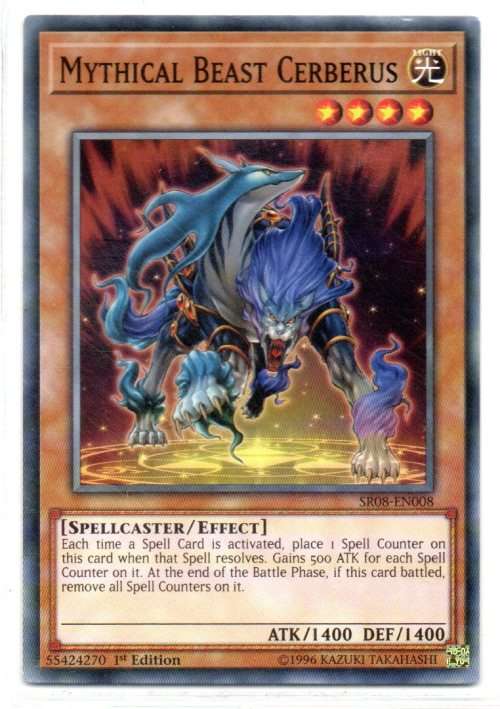 Yu-Gi-Oh! - Mythical Beast Cerberus - 1st Ed/Common - Structure Deck: Order of the Spellcasters (SR0