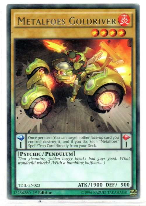 Yu-Gi-Oh! - Metalfoes Goldriver - 1st Ed/Rare - The Dark Illusion (TDIL-EN023)