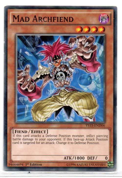 Yu-Gi-Oh! - Mad Archfiend - 1st Ed/Common - 2-Player Starter Deck: Yuya & Declan (YS15-END06)