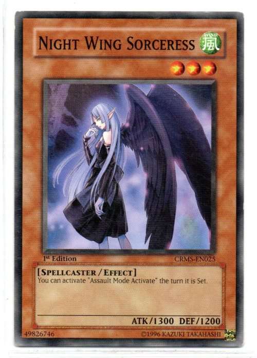 Yu-Gi-Oh! - Night Wing Sorceress - 1st Ed/Common - Crimson Crisis (CRMS-EN025)