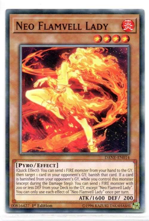 Yu-Gi-Oh! - Neo Flamvell Lady - 1st Ed/Common - Dark Neostorm (DANE-EN014)