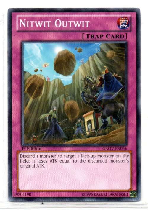 Yu-Gi-Oh! - Nitwit Outwit - 1st Ed/Common - Galactic Overlord (GAOV-EN066)