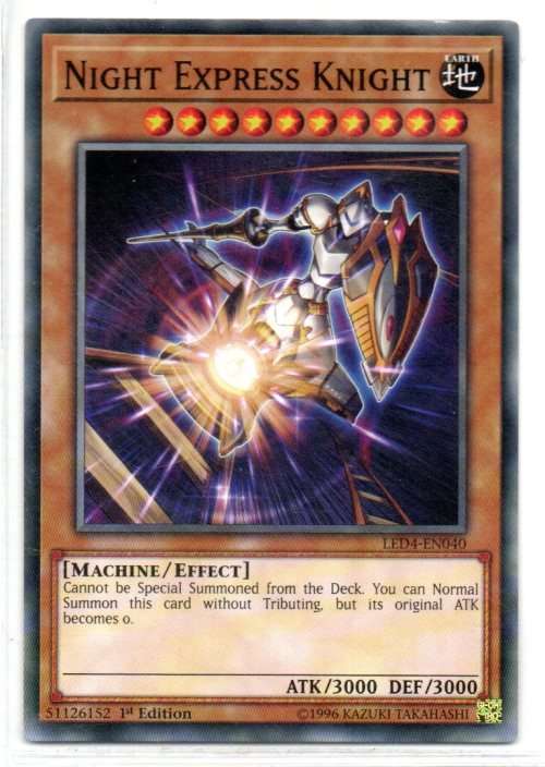 Yu-Gi-Oh! - Night Express Knight - 1st Ed/Common - Legendary Duelists: Sisters of the Rose (LED4-EN0