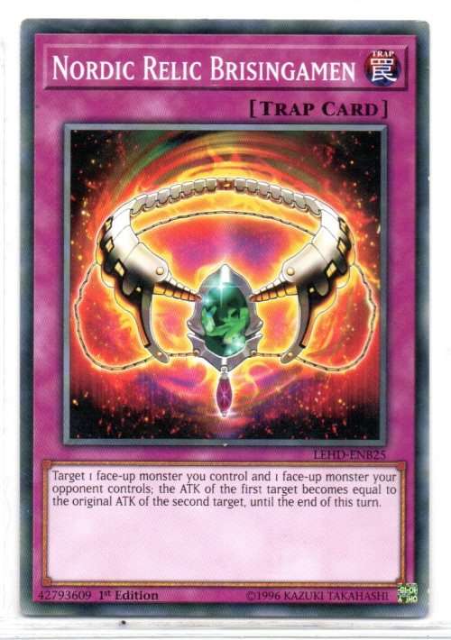 Yu-Gi-Oh! - Nordic Relic Brisingamen - 1st Ed/Common - Legendary Hero Decks (LEHD-ENB25)