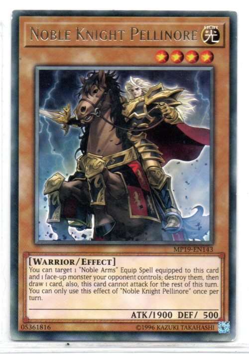 Yu-Gi-Oh! - Noble Knight Pellinore - Rare - 2019 Gold Sarcophagus Tin Mega Pack (MP19-EN143)