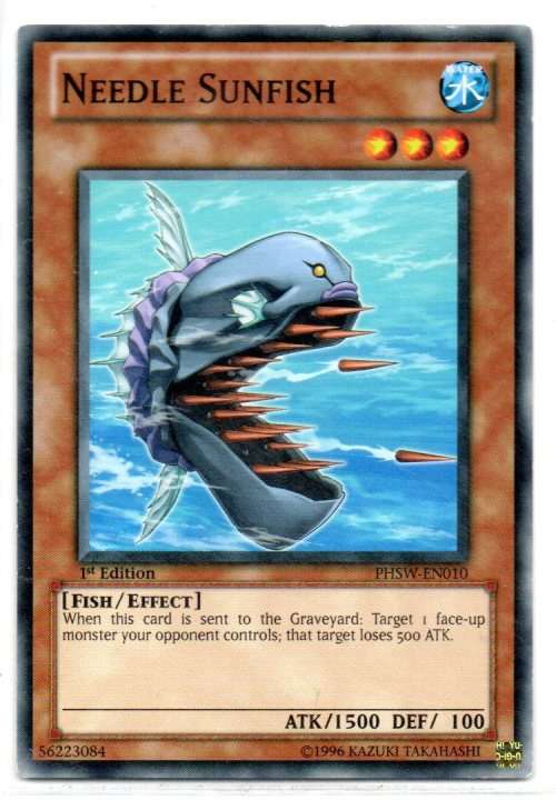 Yu-Gi-Oh! - Needle Sunfish - 1st Ed/Common - Photon Shockwave (PHSW-EN010)