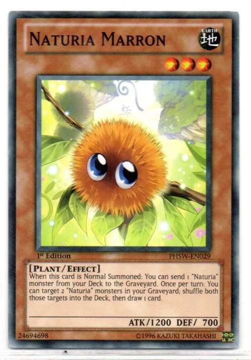 Yu-Gi-Oh! - Naturia Marron - 1st Ed/Common - Photon Shockwave (PHSW-EN029)