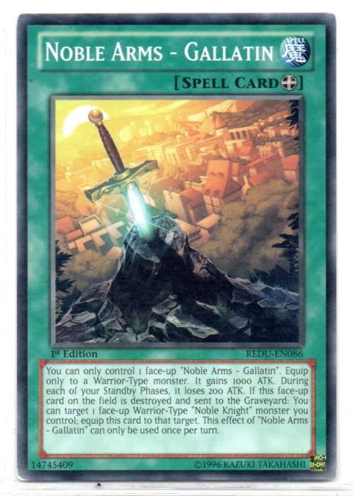 Yu-Gi-Oh! - Noble Arms - Gallatin - 1st Ed/Common - Return of the Duelist (REDU-EN086)