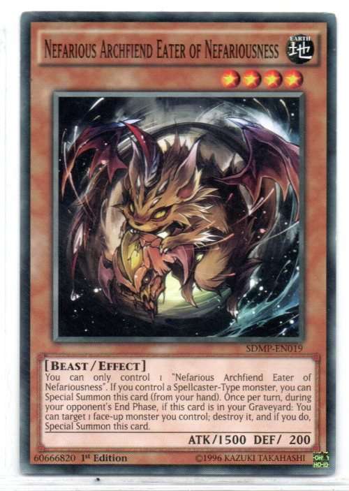 Yu-Gi-Oh! - Nefarious Archfiend Eater of Nefariousness - 1st Ed/Common - Master of Pendulum Structur