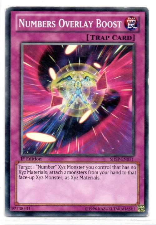 Yu-Gi-Oh! - Numbers Overlay Boost - 1st Ed/Common - Shadow Specters (SHSP-EN071)
