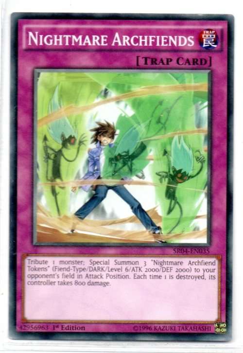 Yu-Gi-Oh! - Nightmare Archfiends - 1st Ed/Common - Dinosmasher`s Fury Structure Deck (SR04-EN035)