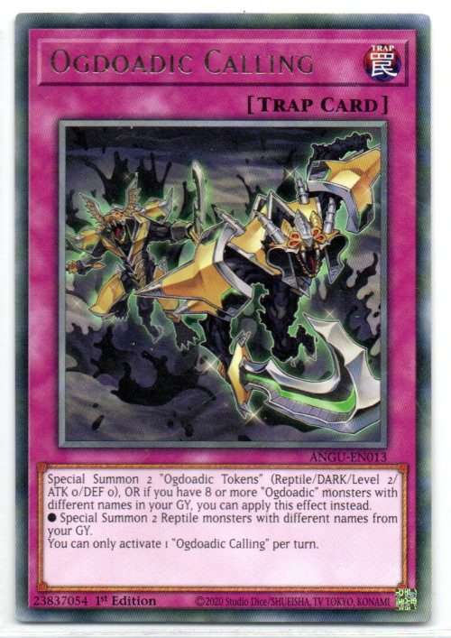 Yu-Gi-Oh! - Ogdoadic Calling - 1st Ed/Rare - Ancient Guardians (ANGU-EN013)
