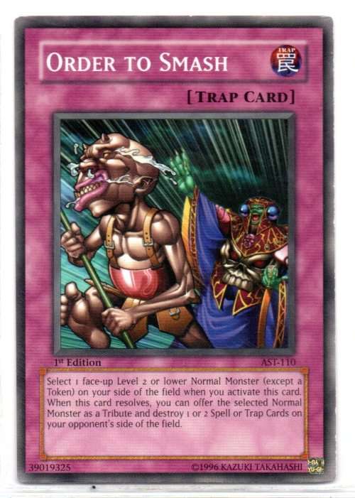 Yu-Gi-Oh! - Order to Smash - 1st Ed/Common - Ancient Sanctuary (AST-110)