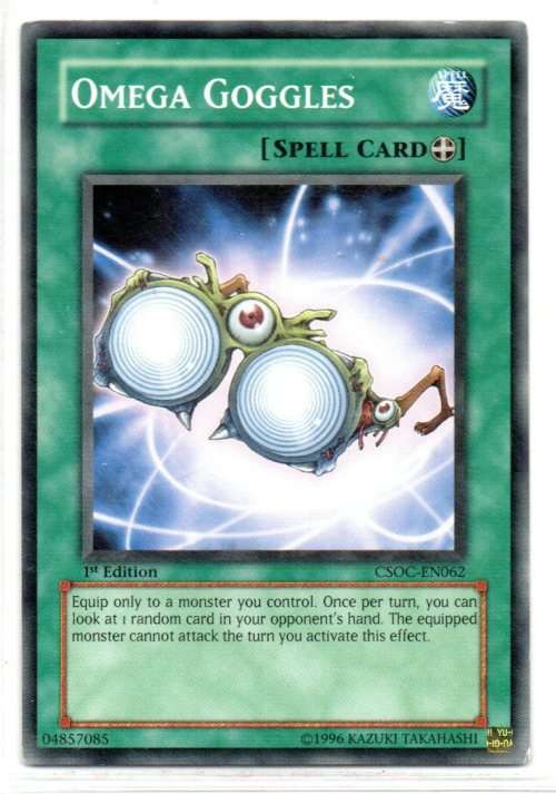 Yu-Gi-Oh! - Omega Goggles - 1st Ed/Short Print - Crossroads of Chaos (CSOC-EN062)