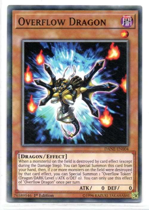 Yu-Gi-Oh! - Overflow Dragon - 1st Ed/Common - Dark Neostorm (DANE-EN004)