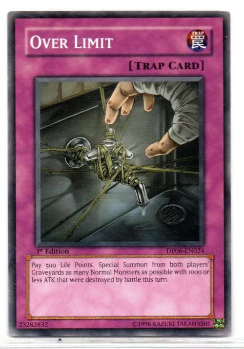 Yu-Gi-Oh! - Over Limit - 1st Ed/Common - Duelist Pack: Jaden Yuki 3 (DP06-EN024)