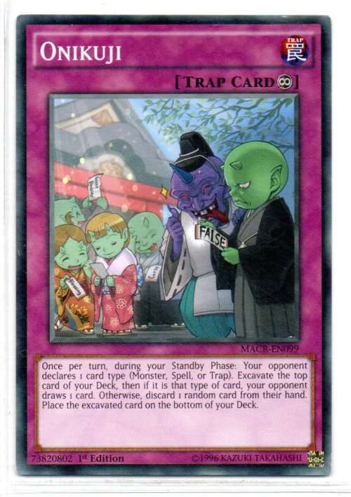 Yu-Gi-Oh! - Onikuji - 1st Ed/Common - Maximum Crisis (MACR-EN099)