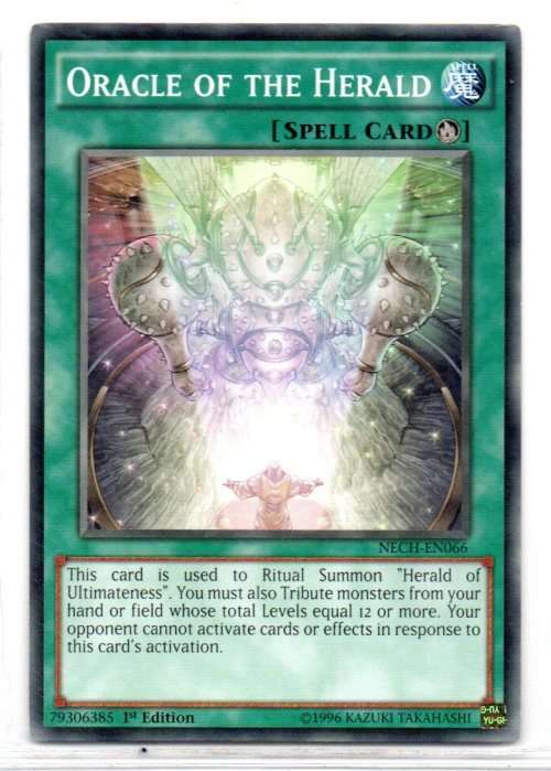 Yu-Gi-Oh! - Oracle of the Herald - 1st Ed/Common - The New Challengers (NECH-EN066)