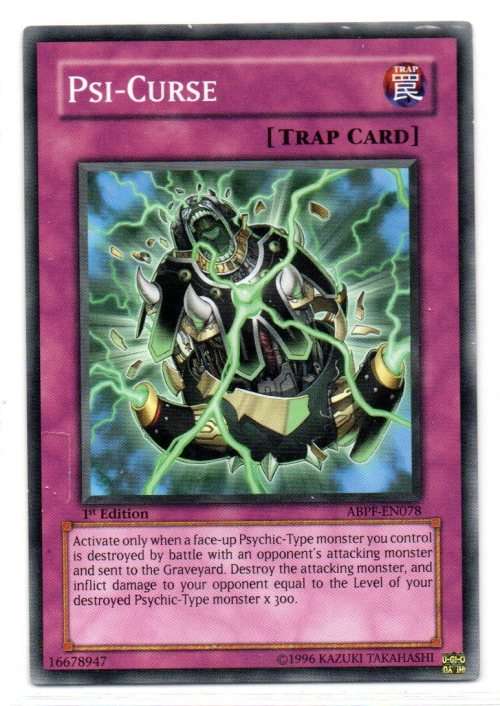 Yu-Gi-Oh! - Psi-Curse - 1st Ed/Common - Absolute Powerforce (ABPF-EN078)