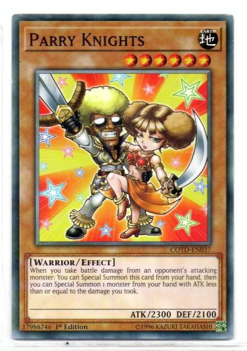Yu-Gi-Oh! - Parry Knights - 1st Ed/Short Print - Code of the Duelist (COTD-EN037)