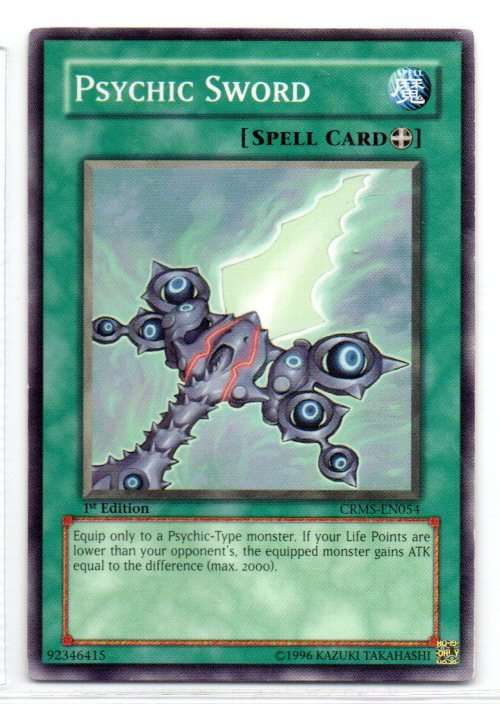 Yu-Gi-Oh! - Psychic Sword - 1st Ed/Common - Crimson Crisis (CRMS-EN054)