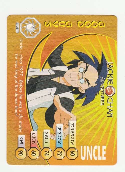 Jackie Chan Adventures - The Chan Clan Card 35 Uncle - Regular Card