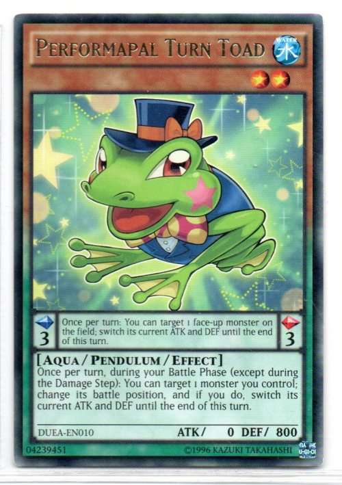 Yu-Gi-Oh! - Performapal Turn Toad - Rare - Duelist Alliance (DUEA-EN010)