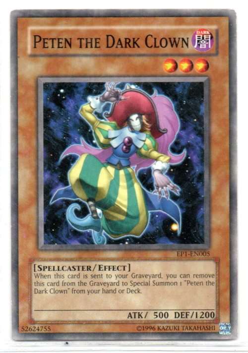 Yu-Gi-Oh! - Peten the Dark Clown - Common - Exclusive Pack (EP1-EN005)
